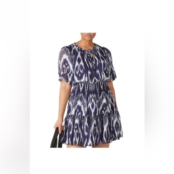 Rebecca Taylor Indigo dress size 10 - Picture 2 of 11